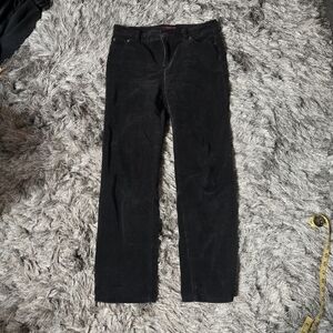 Charter Club Black Corduory Straight Leg Pants